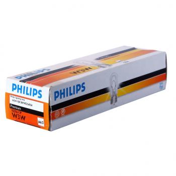 50 р. Лампа 12V W3W W2.1x9.5d PHILIPS (12256cp). Увеличить фотографию 1