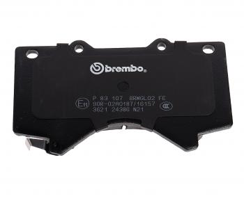 4 999 р. Колодки тормозные передние (4шт.) BREMBO  Toyota Land Cruiser  200 (2007-2021) дорестайлинг, 1-ый рестайлинг, 2-ой рестайлинг. Увеличить фотографию 5