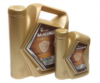 1 429 р. Масло моторное MAGNUM Maxtec 10W40 SLCF псинт.4л+1л РОСНЕФТЬ (68153). Увеличить фотографию 1