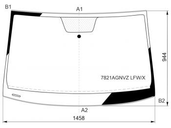 8 699 р. Стекло лобовое (Молдинг) Skoda Karoq 17-  Volkswagen Taos 20-  Jetta VS5 19- (7821AGNVZ LFW/X). Увеличить фотографию 1