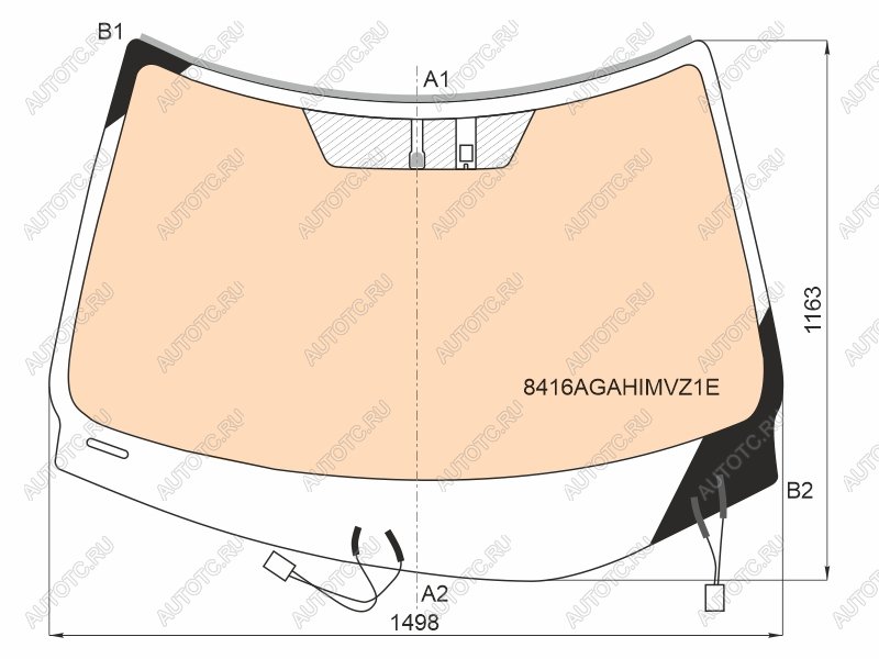 33 949 р. Стекло лобовое (Обогрев полный Датчик дождя Молдинг) Lexus RX 15-19 (8416AGAHIMVZ1E)