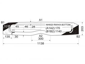 5 399 р. Стекло заднее (Цвет зеленый Обогрев) Toyota Prius (NHW20) 03-11 (NHW20 RW/H/X-BOTTOM). Увеличить фотографию 1