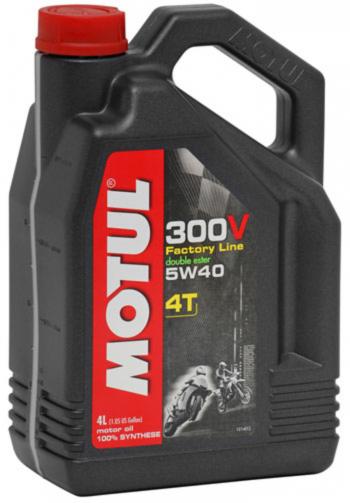 8 999 р. Масло моторное для 4-х тактных двигателей 300V 4T FACTORY LINE 5W40 синт.4л MOTUL (104115). Увеличить фотографию 1