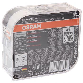 3 679 р. Лампа 12V H7 55W PX26d +200% 3700К бокс (2шт.) Night Breaker 200 OSRAM (64210nb200-hcb). Увеличить фотографию 2