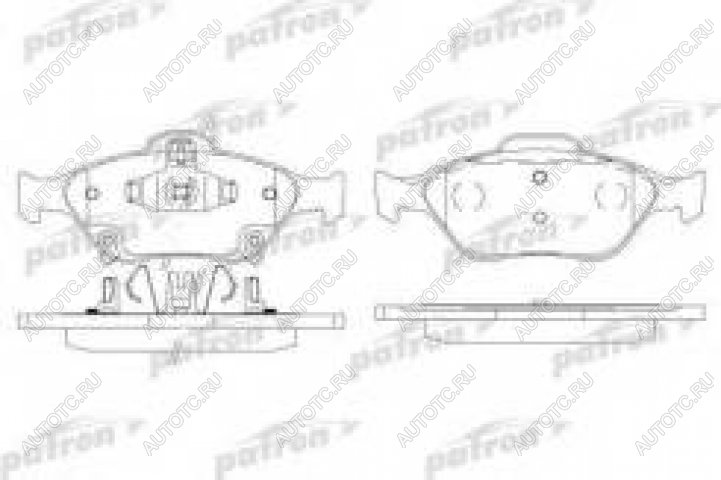 1 449 р. Колодки тормозные передние (4шт.) PATRON Toyota Yaris XP90 седан дорестайлинг (2006-2009)