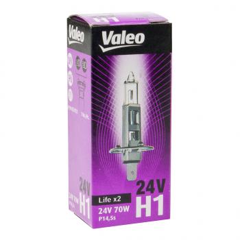 239 р. Лампа 24V H1 70W P14.5s(1шт.) Life x2 VALEO (032932). Увеличить фотографию 2