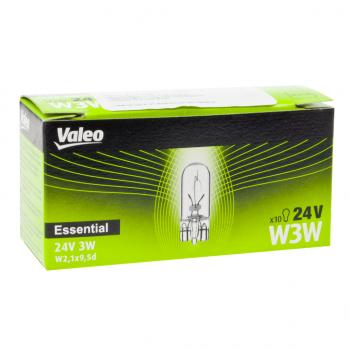 26 р. Лампа 24V W3W W2.1x9.5d (1шт.) Essential VALEO (032955). Увеличить фотографию 2