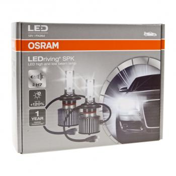 4 799 р. Лампа светодиодная 12V H7 PX26d +120% 6000K (2шт.) Led Cool White Ledriving SPK OSRAM (64210dwspk). Увеличить фотографию 4