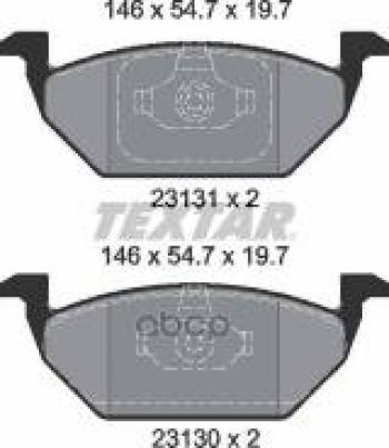 3 089 р. Колодки тормозные передние (4шт.) TEXTAR Audi A3 8VS седан дорестайлинг (2012-2016). Увеличить фотографию 1