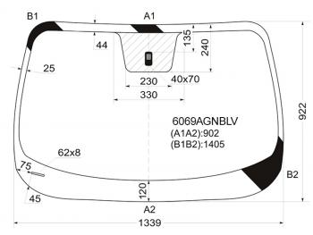 5 549 р. Стекло лобовое Nissan Juke 10-20 FUYAO 6069AGNBLV, 6069agnblv (6069AGNBLV). Увеличить фотографию 1