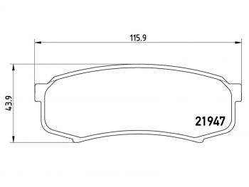 Колодки тормозные задние BAIKOR   Land Cruiser ( 80,  78,  90,  J105), Land Cruiser Prado ( J120,  J150)