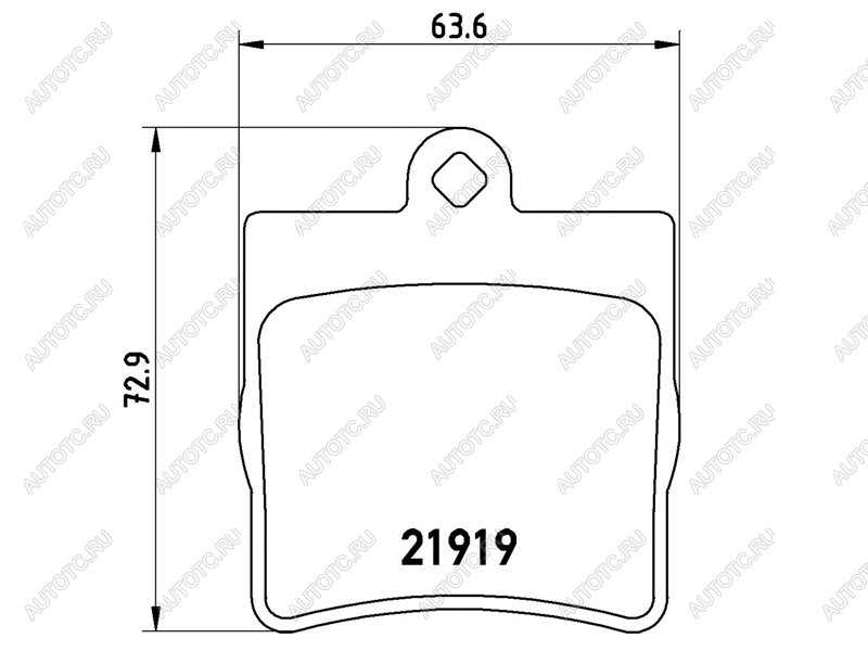 2 949 р. Колодки тормозные задние BAIKOR  Mercedes-Benz C-Class  W203 (2000-2008) дорестайлинг седан, рестайлинг седан