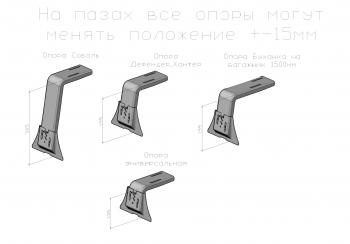 33 999 р. Багажник экспедиционный РИФ для Land Rover Defender 1350x1900 мм (rifdef-roof1900-stop). Увеличить фотографию 6