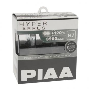 1 499 р. Лампа 12V H7 55W +120% бокс (2шт.) Hyper Arros PIAA (he-903-h7). Увеличить фотографию 1