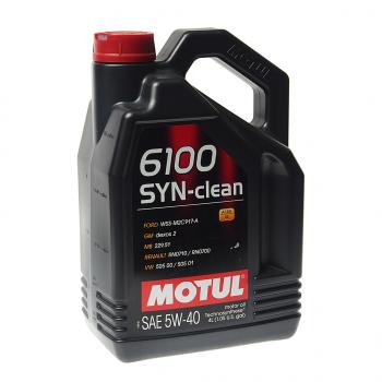 4 199 р. Масло моторное 6100 SYN-CLEAN 5W40 псинт.4л MOTUL (107942). Увеличить фотографию 1