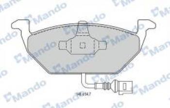 Колодки тормозные передние (4шт.) MANDO  Audi A3 (8LA хэтчбэк 5 дв.,  8P1 хэтчбэк 3 дв.,  8VS седан), Skoda Octavia (A5,  A7), Volkswagen Golf (2,  3,  4,  5,  6,  7)