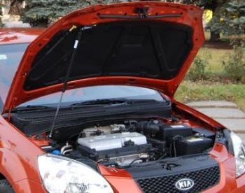 Упор капота ТехноМастер KIA Rio 2 JB дорестайлинг, хэтчбэк 5 дв. (2005-2009)