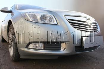 3 589 р. Защита радиатора Стрелка11 Стандарт  Opel Insignia ( A,  А) (2008-2013) дорестайлинг седан, дорестайлинг универсал, дорестайлинг, хэтчбэк (хром). Увеличить фотографию 1