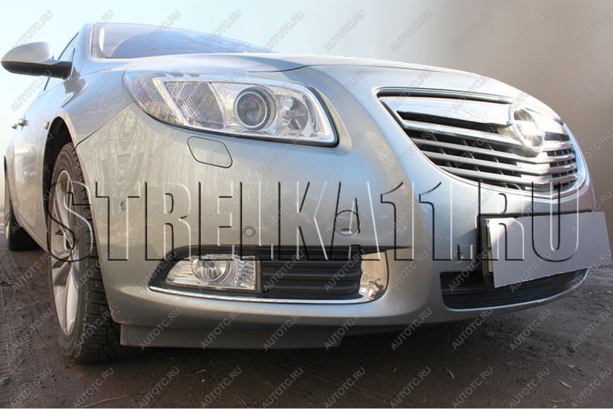 3 589 р. Защита радиатора Стрелка11 Стандарт  Opel Insignia ( A,  А) (2008-2013) дорестайлинг седан, дорестайлинг универсал, дорестайлинг, хэтчбэк (хром)