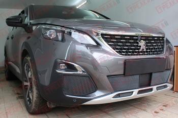 3 179 р. Защита радиатора (боковые) Стрелка11 Стандарт Peugeot 3008 2 (2016-2024) (черные). Увеличить фотографию 2