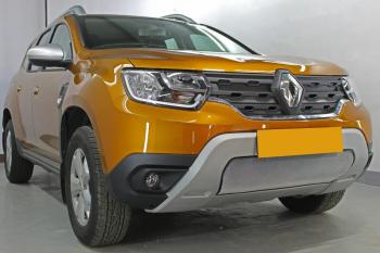 3 779 р. Защита радиатора (верх, 4 части) Стрелка11 Стандарт  Renault Duster  HM (2020-2024) (хром). Увеличить фотографию 3