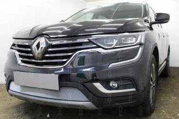 3 399 р. Защита радиатора Стрелка11 Стандарт  Renault Koleos  2 (2016-2024) (хром). Увеличить фотографию 2