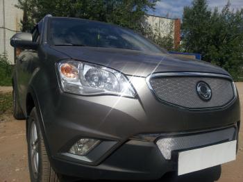 Защита радиатора (низ) Стрелка11 Стандарт SSANGYONG (Ссан) Actyon (Актион) (2010-2013) дорестайлинг