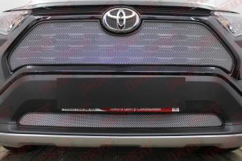 Защита радиатора (верх с парктроником) Стрелка11 Стандарт Toyota (Тойота) RAV4 (рав)  XA50 (2018-2025) XA50 5 дв. дорестайлинг