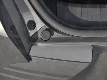 589 р. Защитная накладка заднего бампера Russtal  Renault Arkana (2019-2024) (Нержавейка шлифованная). Увеличить фотографию 3
