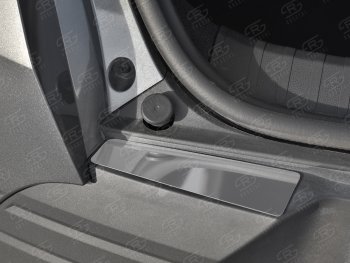 1 099 р. Защитные накладки заднего бампера Russtal  Renault Arkana (2019-2024) (Нержавейка полированная). Увеличить фотографию 3