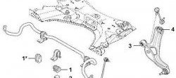 469 р. Полиуретановая втулка стабилизатора передней подвески Точка Опоры (21 мм)  Renault Clio ( KR,  CR,  BR) - Scenic  2. Увеличить фотографию 2