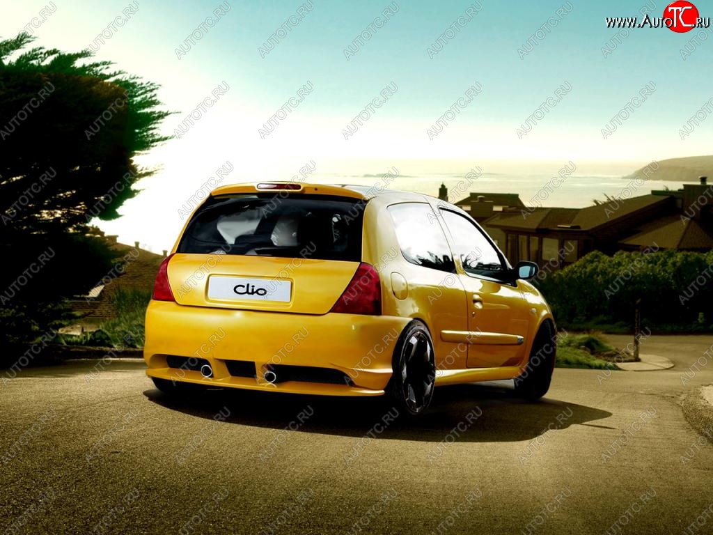 25 699 р. Задний бампер Rieger Renault Clio BB дорестайлинг, хэтчбэк 5 дв. (1998-2002)