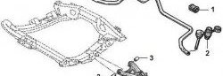319 р. Полиуретановая втулка стабилизатора передней подвески Точка Опоры (22 мм)  Renault Clio ( CB,  BB) - Scenic  1. Увеличить фотографию 2