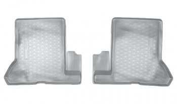 1 499 р. Коврики салонные Noplast (3D, 2 ряд)  Renault Dokker (2012-2024) (Серые). Увеличить фотографию 1