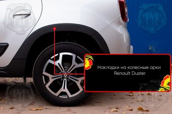 Задняя левая накладка на колесные арки Русская Артель Renault (Рено) Duster (Дастер)  HM (2020-2024) HM  (Поверхность текстурная)