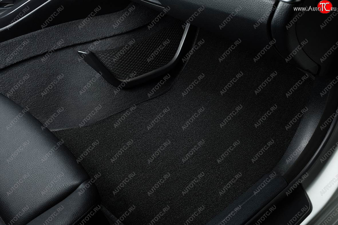 2 489 р. Коврики в салон SEINTEX LUX (ВОРС, комплект, 4WD)  Renault Duster  HM (2020-2024) (Цвет: черный)