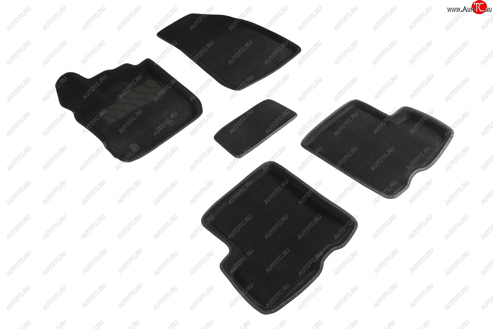 4 799 р. Коврики в салон SEINTEX 3D ВОРС (комплект)  Renault Duster  HM (2020-2024) (Цвет: черный)