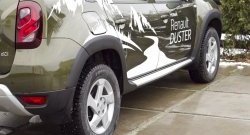 8 749 р. Накладки на колёсные арки RA  Renault Duster  HS (2015-2021) (Неокрашенные). Увеличить фотографию 1