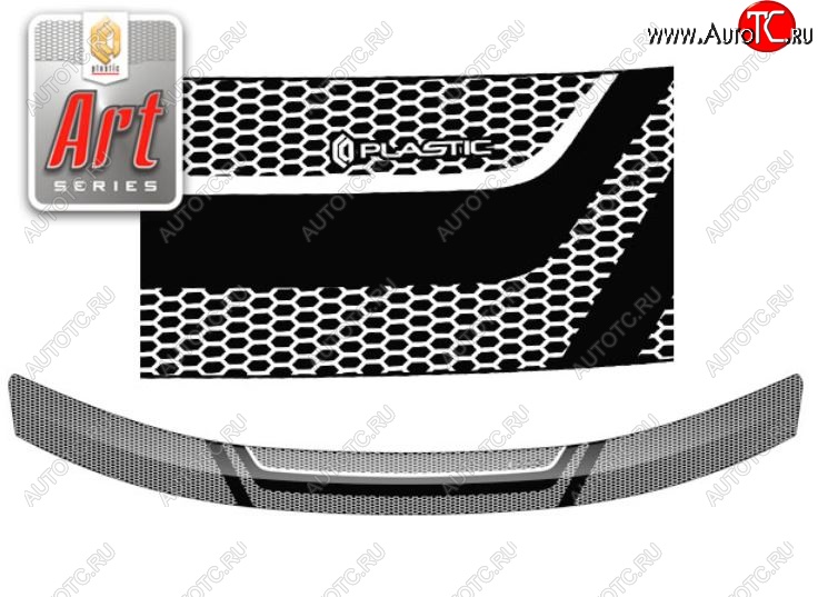 1 989 р. Дефлектор капота CA-Plastiс  Renault Duster  HS (2015-2021) (Серия Art черная)
