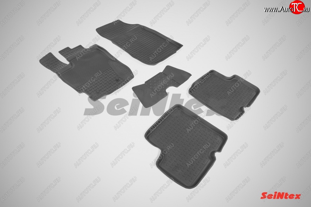 4 499 р. Износостойкие коврики в салон с высоким бортом SeiNtex Premium 4 шт. (резина)  Renault Duster  HS (2015-2021)