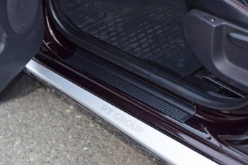 949 р. Пороги накладки передних дверей Petroil Tuning Renault Duster HS дорестайлинг (2010-2015). Увеличить фотографию 2