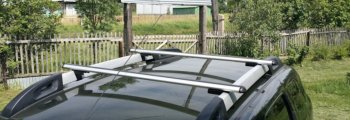5 199 р. Багажник на крышу с рейлингами Атлант  Renault Duster  HS (2015-2021) (Прямоугольные поперечины). Увеличить фотографию 1