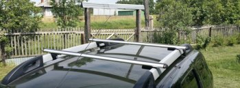 6 899 р. Багажник на крышу с рейлингами Атлант  Renault Duster  HS (2015-2021) (Аэродинамические поперечины). Увеличить фотографию 1