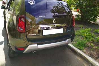 899 р. Защитная накладка заднего бампера Тюн-Авто  Renault Duster  HS (2010-2021). Увеличить фотографию 2