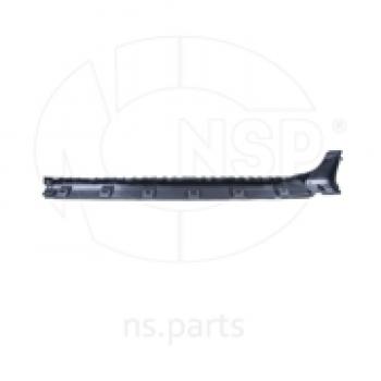 5 849 р. Пластиковый правый порог NSP Renault Duster HS рестайлинг (2015-2021) (Неокрашенный). Увеличить фотографию 1