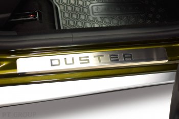 2 499 р. Пороги накладки в проем дверей Petroil Tuning Renault Duster HS дорестайлинг (2010-2015) (Нержавейка). Увеличить фотографию 4