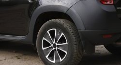 8 599 р. Накладки арок RA (комплект)  Renault Duster  HS (2010-2015) (Поверхность шагрень). Увеличить фотографию 3