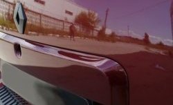 1 549 р. Накладка на пятую дверь Антихром Kart RS  Renault Duster  HS (2010-2015) (Тисненный пластик). Увеличить фотографию 2