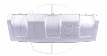 1 999 р. Накладка переднего бампера NSP (серебро)  Renault Duster  HS (2010-2015) (Неокрашенная). Увеличить фотографию 1