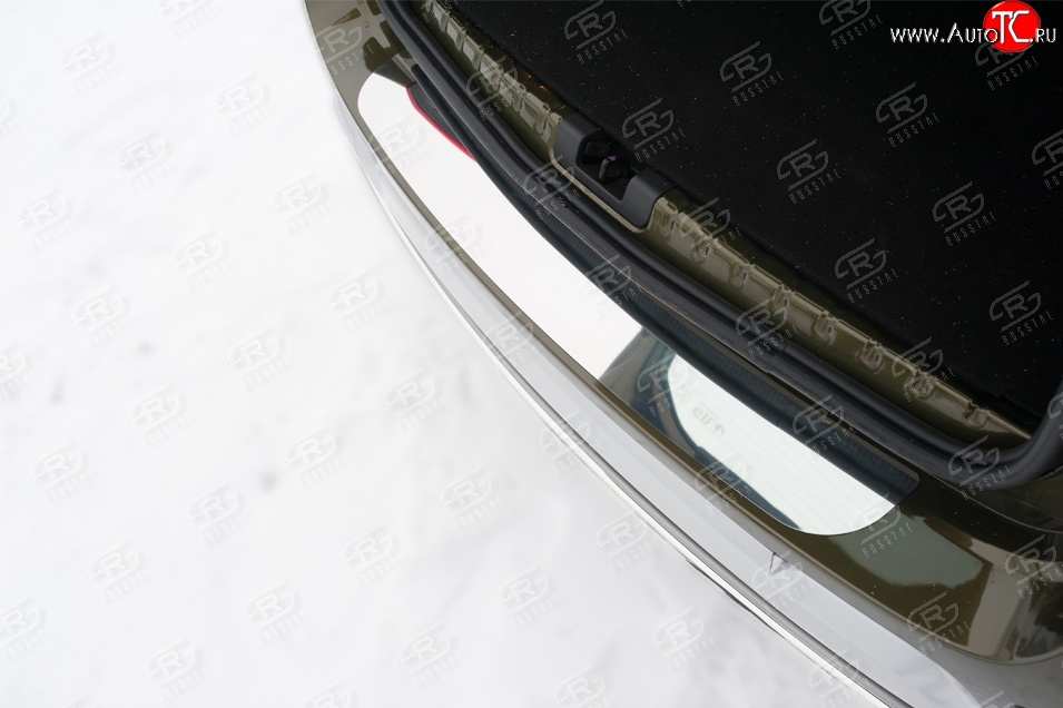 1 049 р. Накладка защитная на задний бампер (рестайлинг) Russtal  Renault Duster  HS (2010-2021)